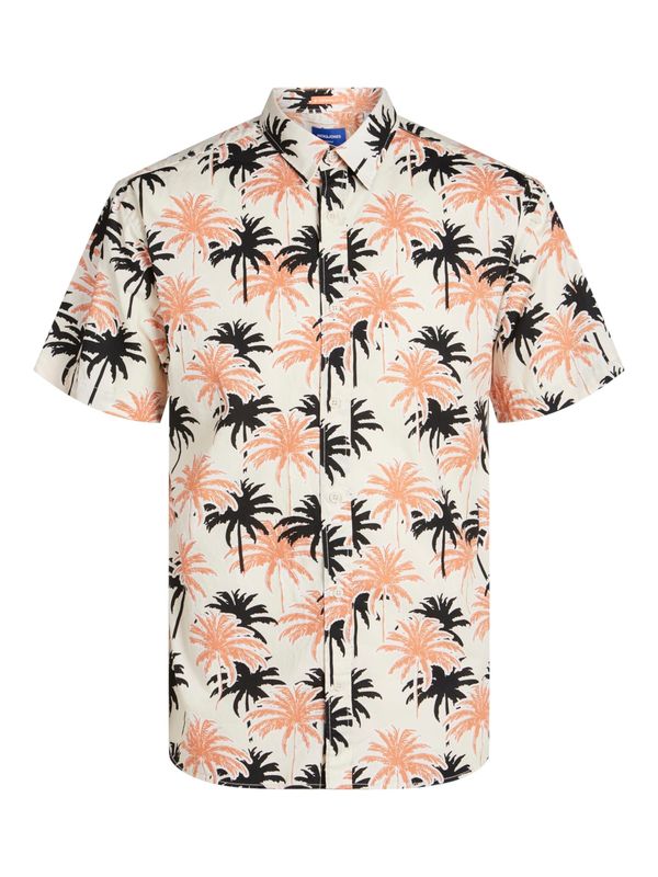 JACK & JONES JACK & JONES Košulja 'JOSHUA ARUBA'  boja pijeska / narančasta / crna