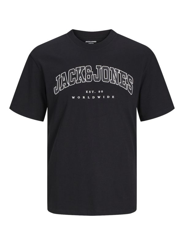 JACK & JONES JACK & JONES Majica  crna / bijela