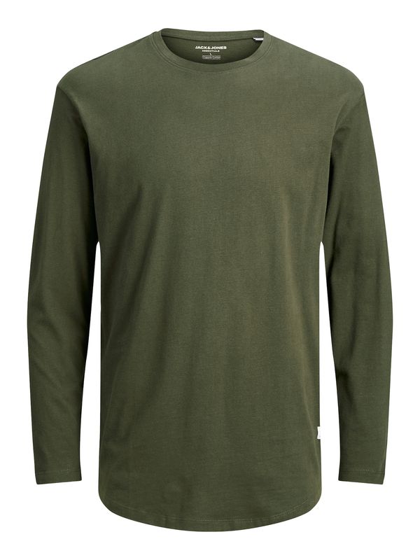 JACK & JONES JACK & JONES Majica 'Enoa'  svijetlosiva / tamno zelena / crna