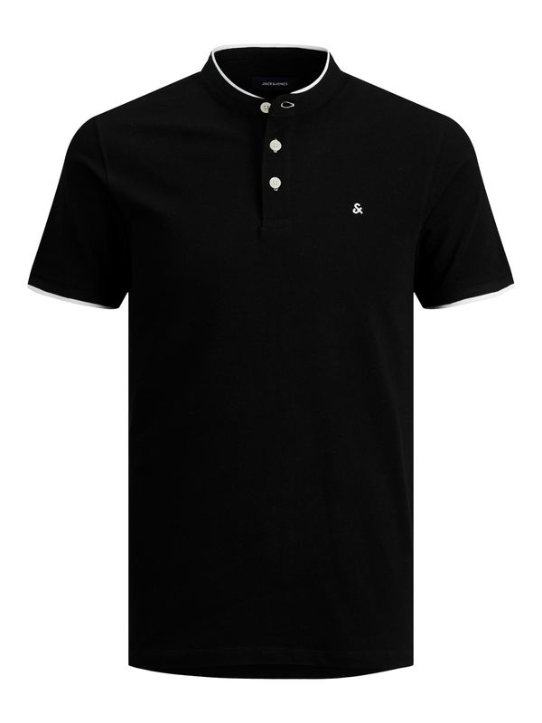 JACK & JONES JACK & JONES Majica 'JJEPAULOS'  crna / bijela