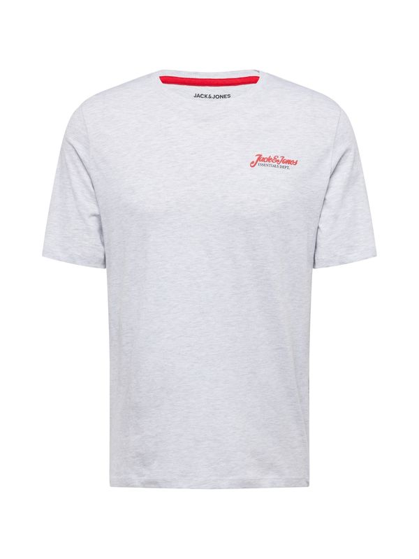 JACK & JONES JACK & JONES Majica 'JJERIK'  crvena / crna / bijela melange
