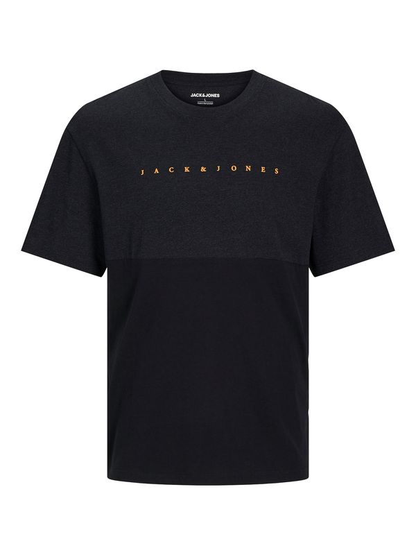 JACK & JONES JACK & JONES Majica 'JJStar'  narančasta / crna / crna melange
