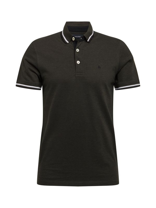 JACK & JONES JACK & JONES Majica 'Paulos'  tamo siva / bijela