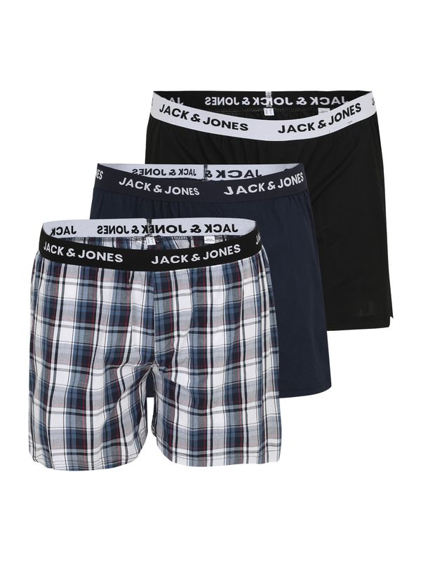 Jack & Jones Plus Jack & Jones Plus Bokserice 'JACSAIGON'  mornarsko plava / svijetlosiva / tamno crvena / crna