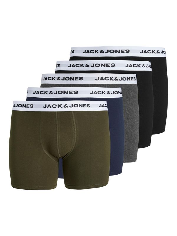 Jack & Jones Plus Jack & Jones Plus Bokserice  mornarsko plava / siva melange / kaki / crna