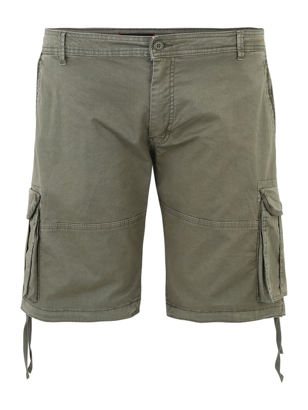 Jack & Jones Plus Jack & Jones Plus Cargo hlače 'ZEUS'  maslinasta