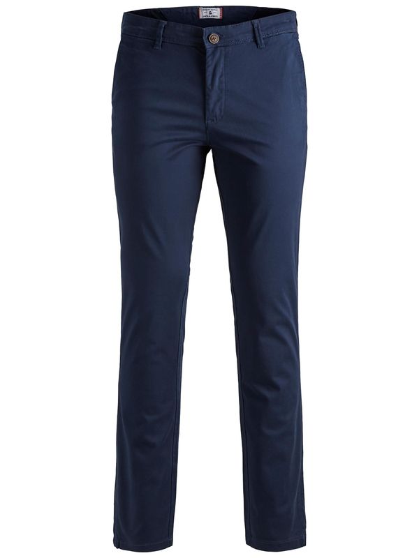 Jack & Jones Plus Jack & Jones Plus Chino hlače 'JJIMARCO'  mornarsko plava / smeđa
