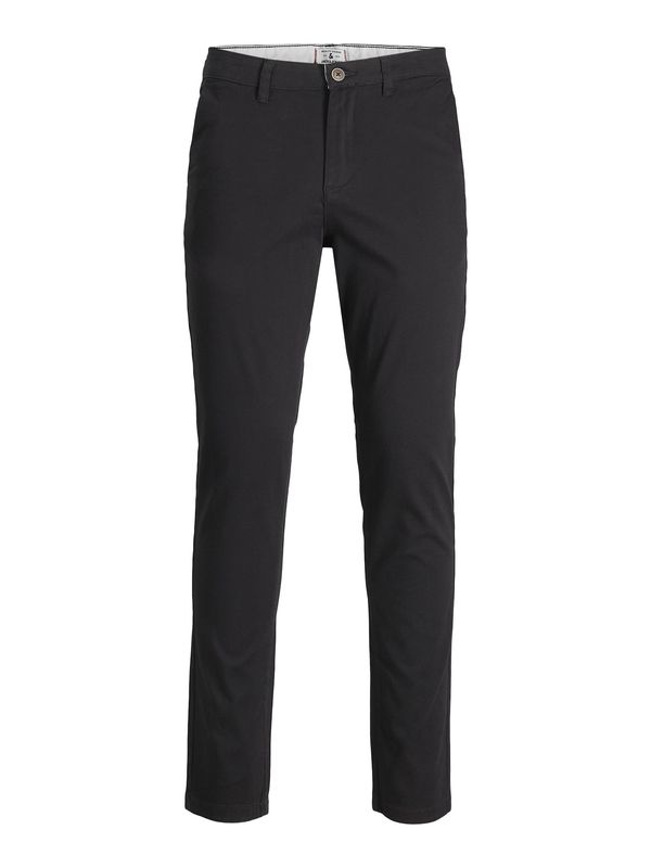 Jack & Jones Plus Jack & Jones Plus Chino hlače 'Marco Dave'  crna / bijela
