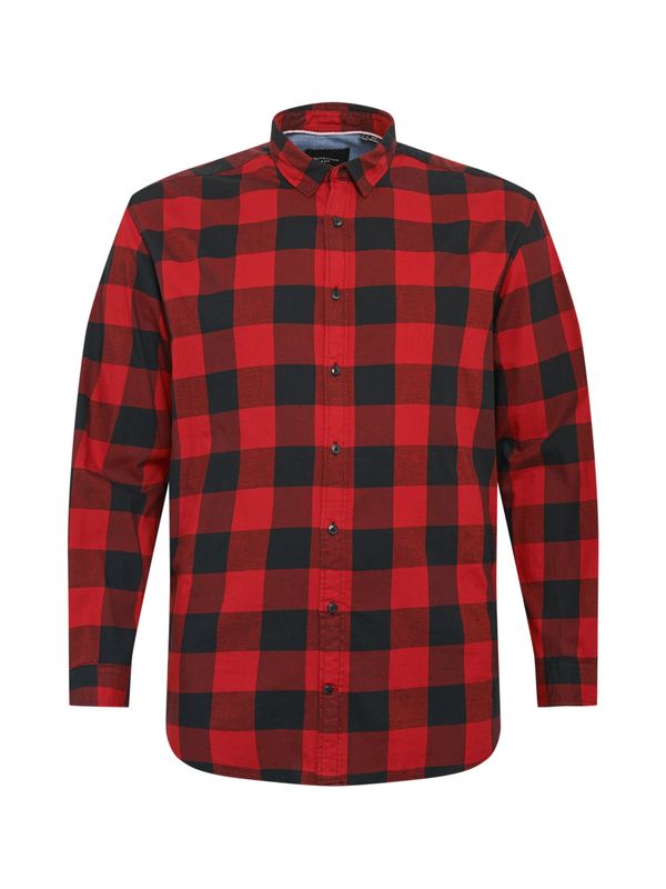 Jack & Jones Plus Jack & Jones Plus Košulja 'Gingham'  crvena / crna