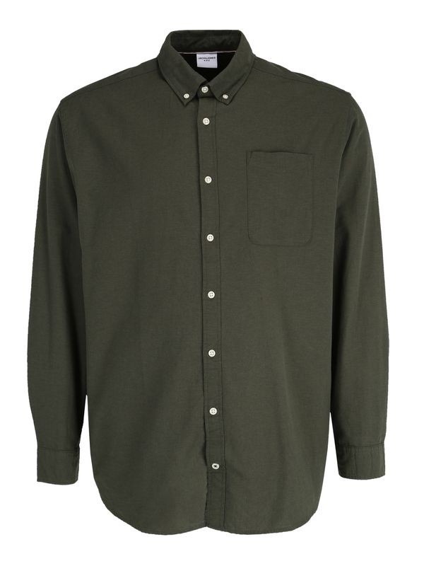 Jack & Jones Plus Jack & Jones Plus Košulja 'Oxford'  kraljevski zelena
