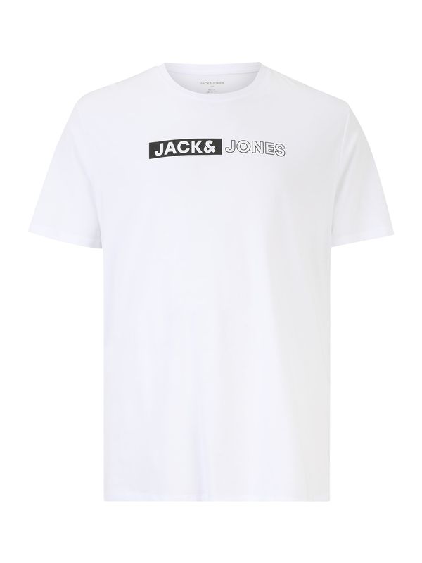 Jack & Jones Plus Jack & Jones Plus Majica  crna / bijela