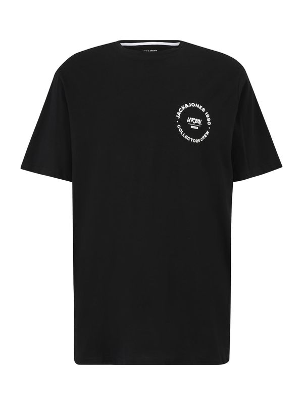 Jack & Jones Plus Jack & Jones Plus Majica  crna / bijela