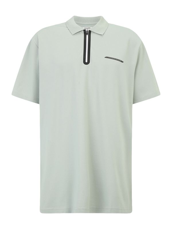 Jack & Jones Plus Jack & Jones Plus Majica 'JCOFUSION'  pastelno zelena / crna