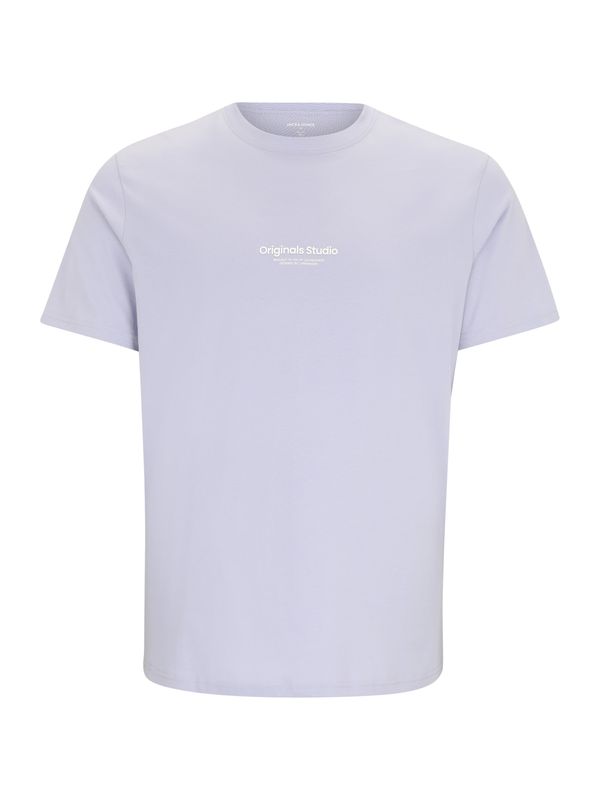 Jack & Jones Plus Jack & Jones Plus Majica 'JORVESTERBRO'  lila / bijela