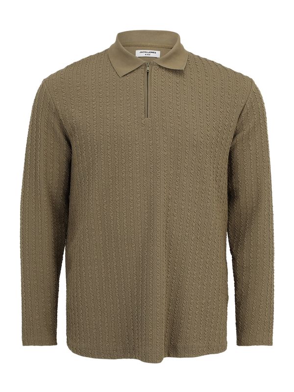 Jack & Jones Plus Jack & Jones Plus Majica 'JPRBLAETHAN'  kaki