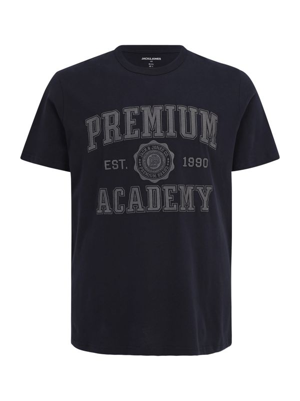 Jack & Jones Plus Jack & Jones Plus Majica 'JPRBLUJADON'  noćno plava / tamo siva
