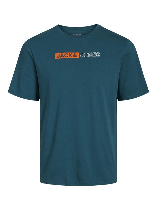 Jack & Jones Plus Jack & Jones Plus Majica  petrol / narančasta / bijela