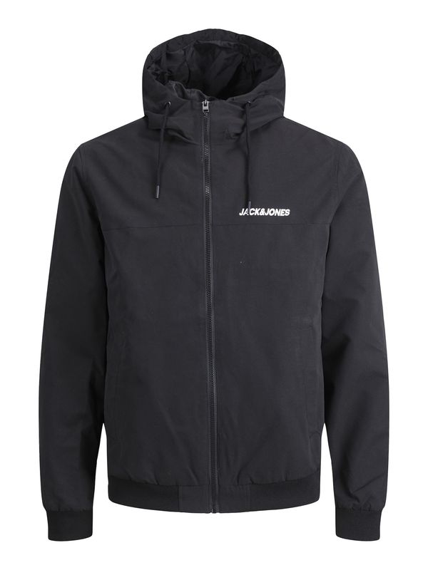 Jack & Jones Plus Jack & Jones Plus Prijelazna jakna  crna / bijela