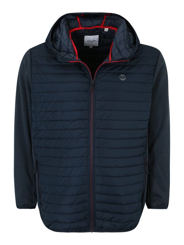 Jack & Jones Plus Jack & Jones Plus Prijelazna jakna 'Emulti'  mornarsko plava / svijetlosiva