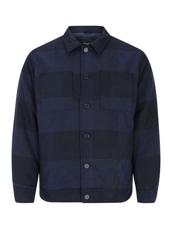 Jack & Jones Plus Jack & Jones Plus Prijelazna jakna 'JAX'  morsko plava / mornarsko plava