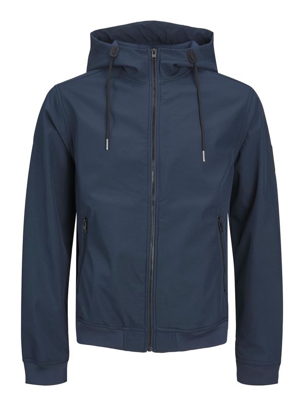 Jack & Jones Plus Jack & Jones Plus Prijelazna jakna  morsko plava / crna / bijela