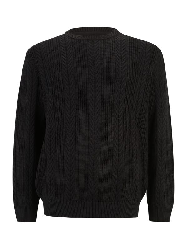 Jack & Jones Plus Jack & Jones Plus Pulover 'JCOCIPHER'  crna