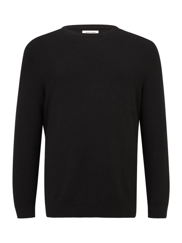Jack & Jones Plus Jack & Jones Plus Pulover 'JJOTTO'  crna