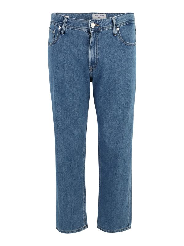 Jack & Jones Plus Jack & Jones Plus Traperice 'Chris'  plavi traper / smeđa