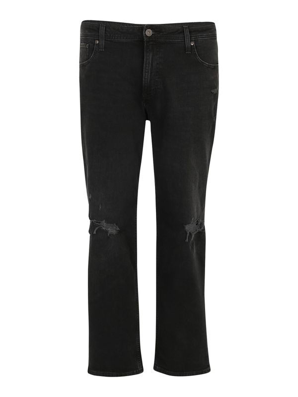 Jack & Jones Plus Jack & Jones Plus Traperice 'Mike'  crni traper