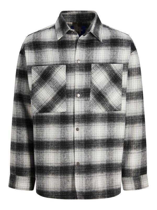 JACK & JONES JACK & JONES Prijelazna jakna 'Bane'  antracit siva / svijetlosiva / bijela