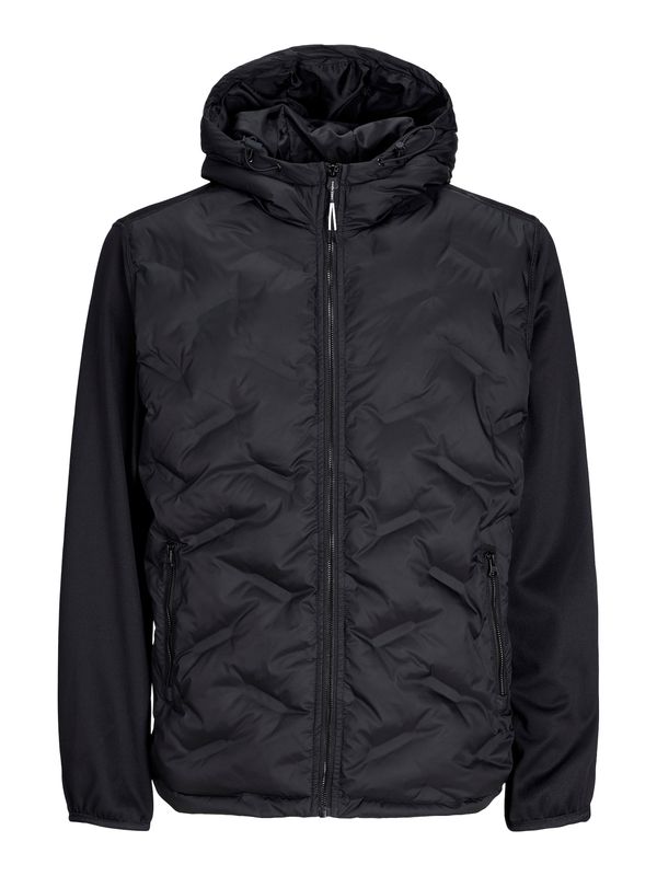 JACK & JONES JACK & JONES Prijelazna jakna 'Hybrid'  crna / bijela