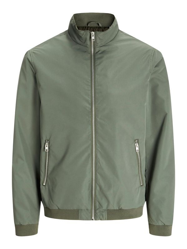 JACK & JONES JACK & JONES Prijelazna jakna 'JJERUSH'  sivkasto zelena