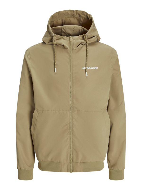 JACK & JONES JACK & JONES Prijelazna jakna 'JJERUSH'  tamno bež / bijela
