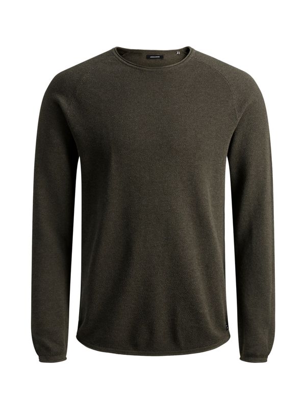 JACK & JONES JACK & JONES Pulover 'Hill'  morsko plava / zelena melange / bijela