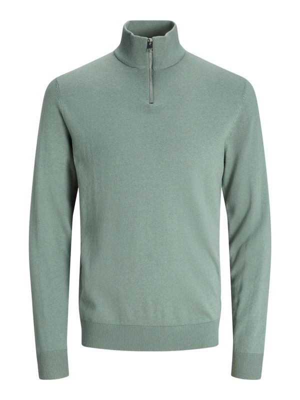 JACK & JONES JACK & JONES Pulover 'JJEEMIL'  sivkasto zelena