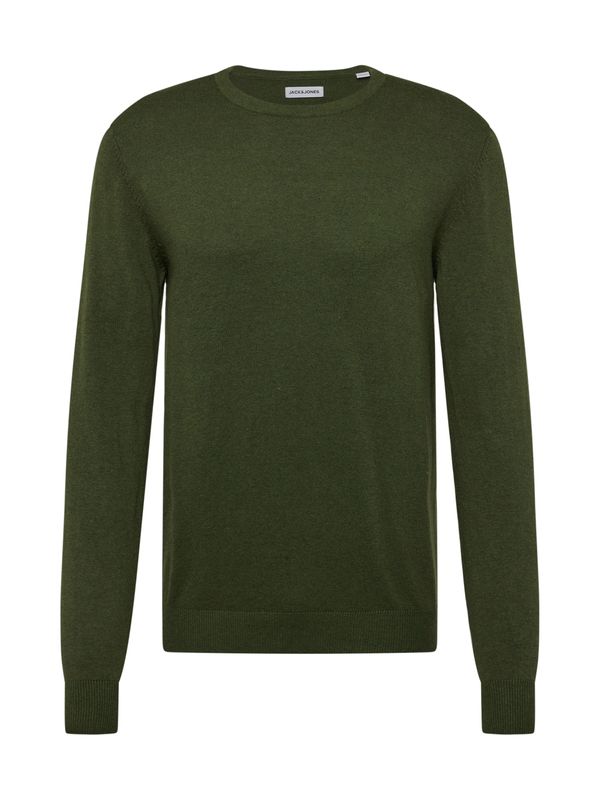 JACK & JONES JACK & JONES Pulover 'JJEEMIL'  tamno zelena