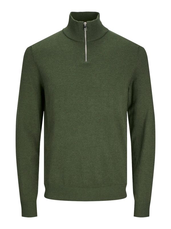 JACK & JONES JACK & JONES Pulover 'JJEEmil'  tamno zelena