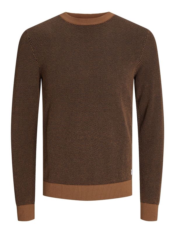 JACK & JONES JACK & JONES Pulover 'JJEGlobe'  višnja / crna