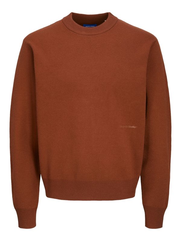 JACK & JONES JACK & JONES Pulover 'JORVESTERBRO'  hrđavo smeđa
