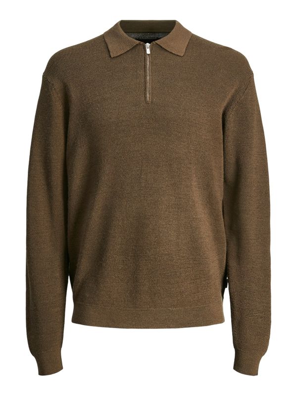 JACK & JONES JACK & JONES Pulover 'JPRBLABUSHWICK AXEL'  smeđa melange