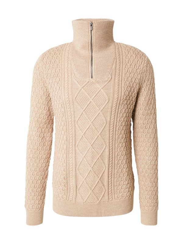 JACK & JONES JACK & JONES Pulover 'JPRBLUNORTH'  bež melange