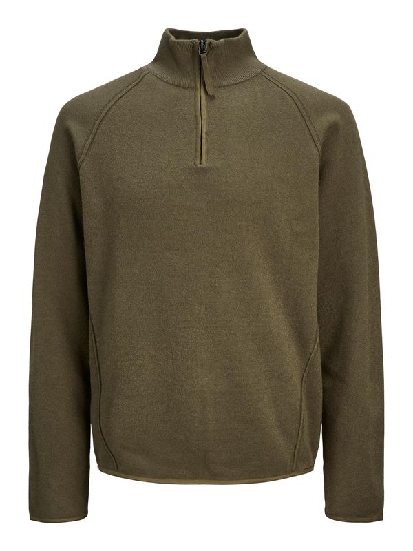 JACK & JONES JACK & JONES Pulover  maslinasta