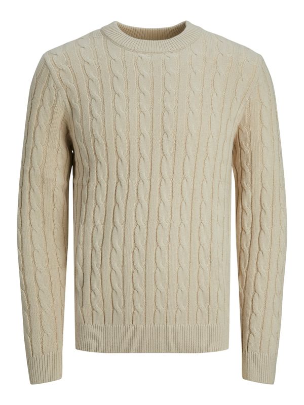 JACK & JONES JACK & JONES Pulover 'Ross'  ecru/prljavo bijela