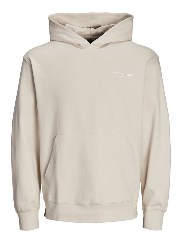 JACK & JONES JACK & JONES Sweater majica 'JCOAERO'  bež / bijela