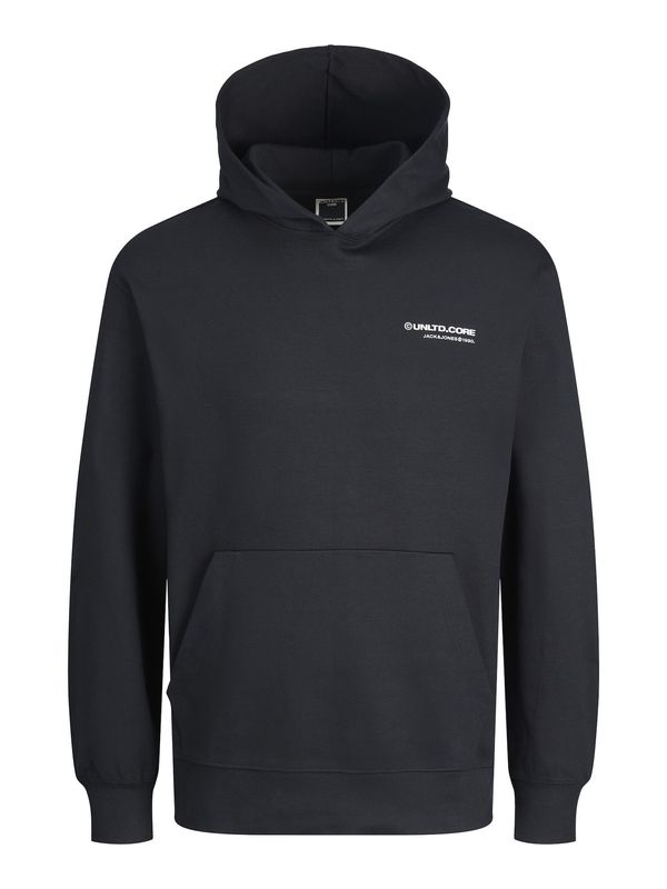JACK & JONES JACK & JONES Sweater majica 'JCOAERO'  crna / bijela