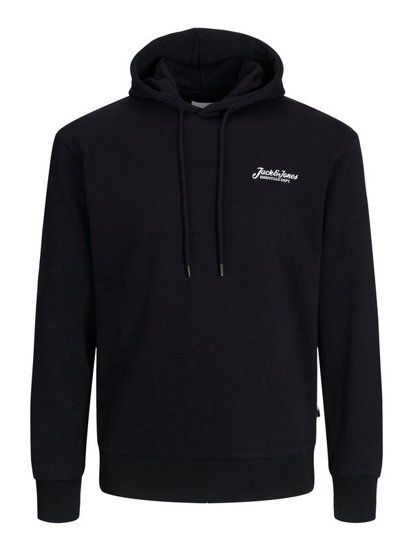 JACK & JONES JACK & JONES Sweater majica 'JJBEAU'  crna / bijela
