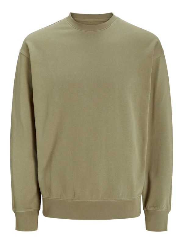 JACK & JONES JACK & JONES Sweater majica 'JJECHARGE'  maslinasta