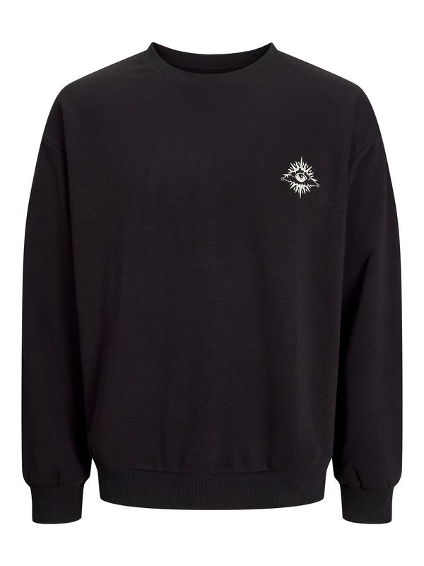 JACK & JONES JACK & JONES Sweater majica 'JJJACKIE MYSTIC'  crna / bijela