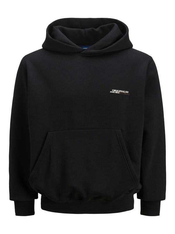 JACK & JONES JACK & JONES Sweater majica 'JORISLINGTON'  hrđavo crvena / crna / bijela