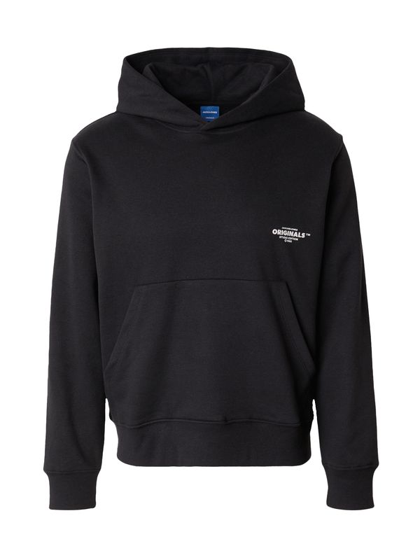 JACK & JONES JACK & JONES Sweater majica 'JORVERMONT'  crna / bijela